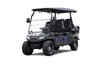 2025 Evolution Ranger 4+2 Plus arctic gray golf cart exterior