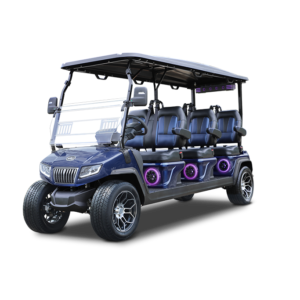 2025 Evolution Ranger 6 Plus med blue golf cart exterior