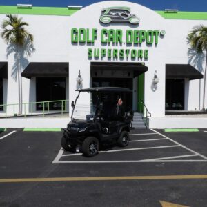 2025 Evolution Maverick 2+2 Plus black golf cart exterior