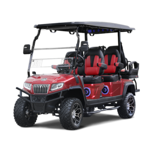 2025 Evolution Maverick Plus 4+2 flamenco red golf cart