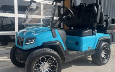 2025 Evolution D5 Ranger 2+2 golf cart exterior 4 passenger lithium cart