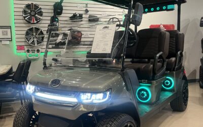 used 2025 Evolution D5 Ranger golf cart exterior 4 passenger lithium cart