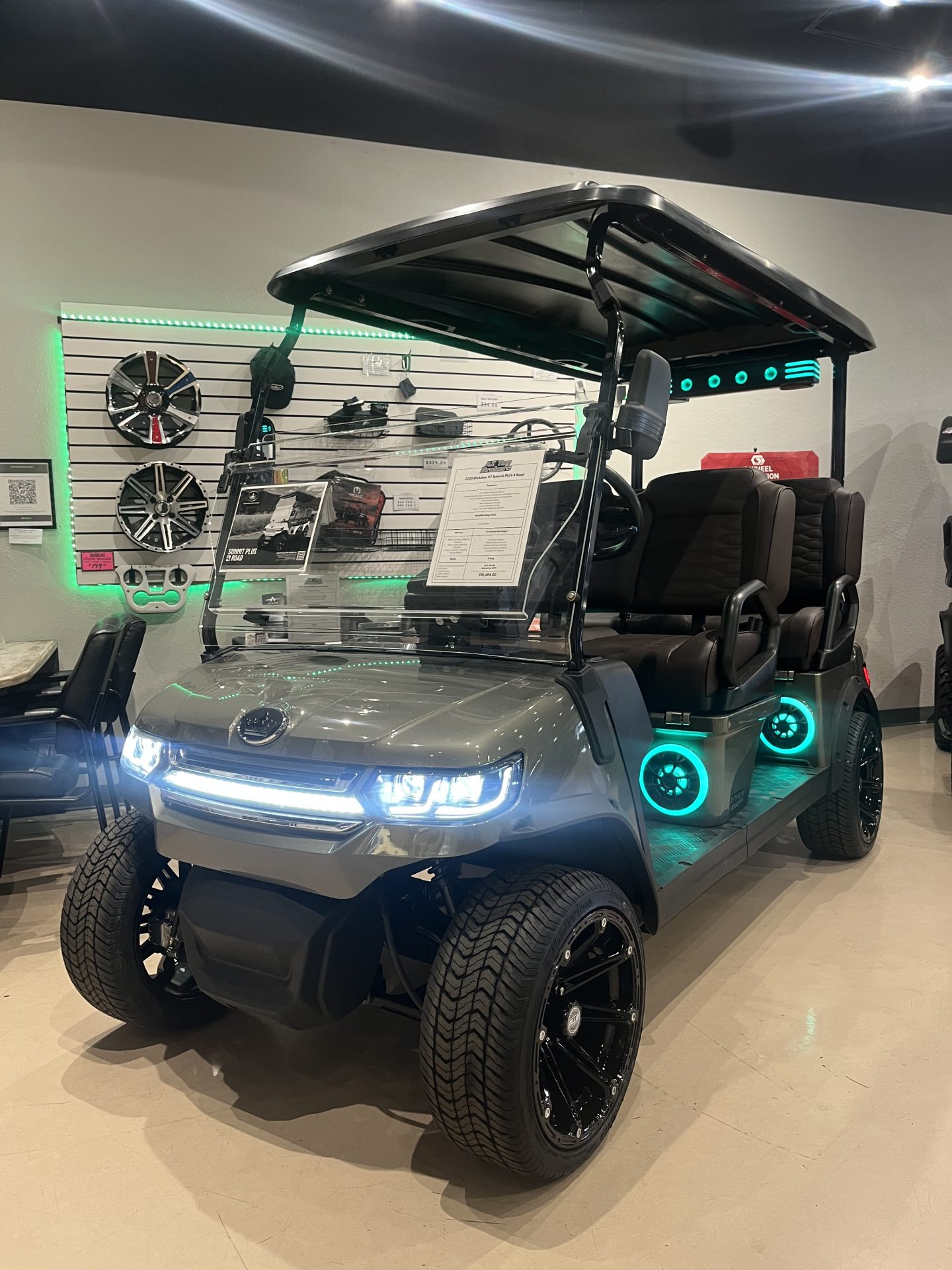2025 Evolution Revolution golf cart exterior 4 passenger lithium electric cart