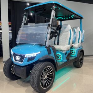 2026 Evolution D-MAX GT4 golf cart exterior 4 passenger lithium electric vehicle
