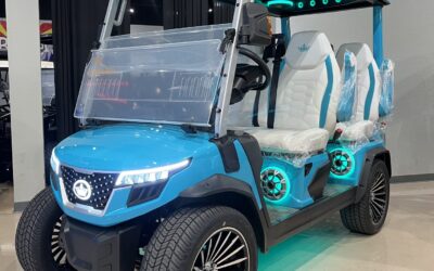 2026 Evolution D-MAX GT4 golf cart exterior 4 passenger lithium electric vehicle