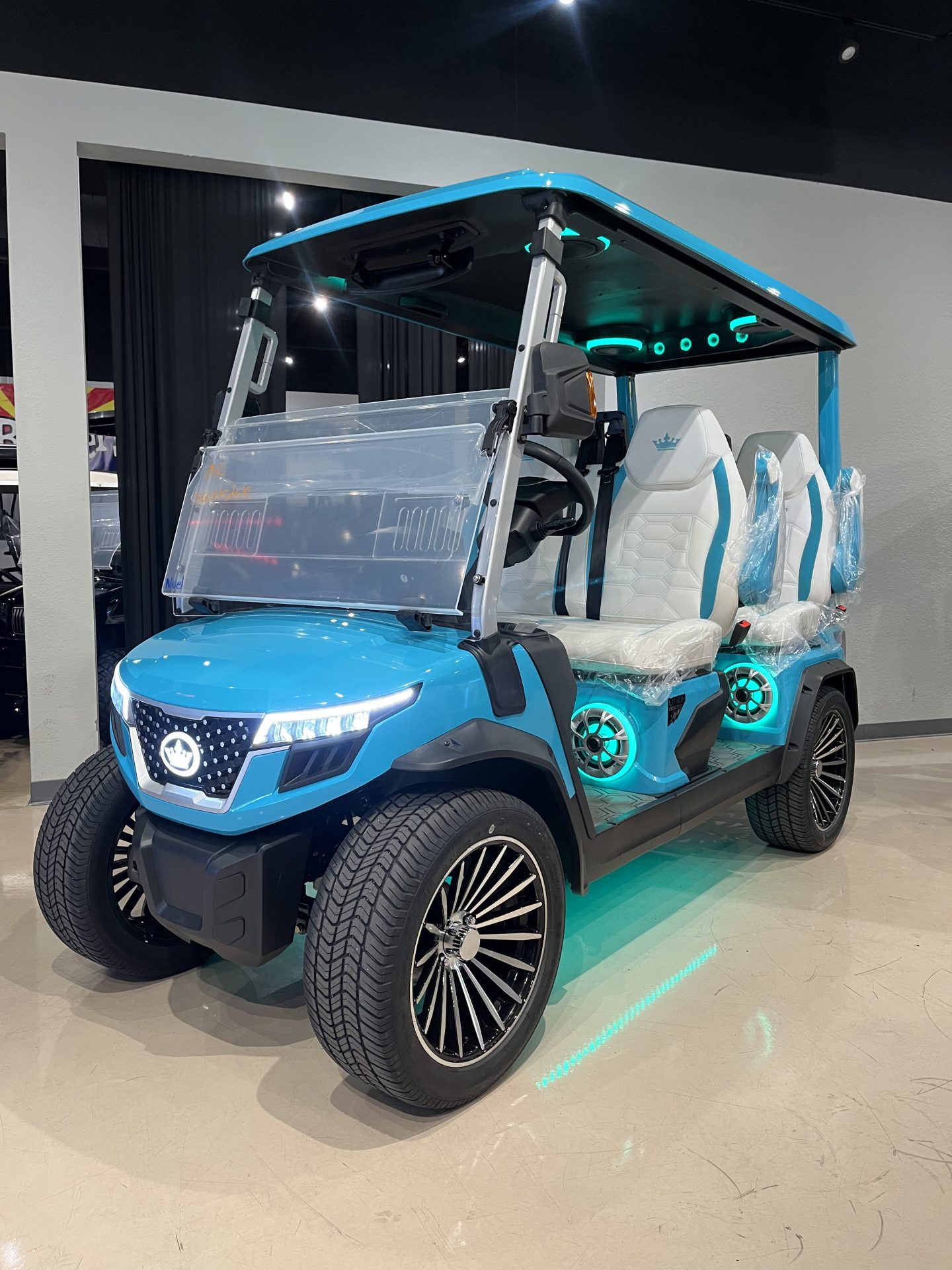 2026 Evolution D-MAX GT4 golf cart exterior 4 passenger lithium electric vehicle
