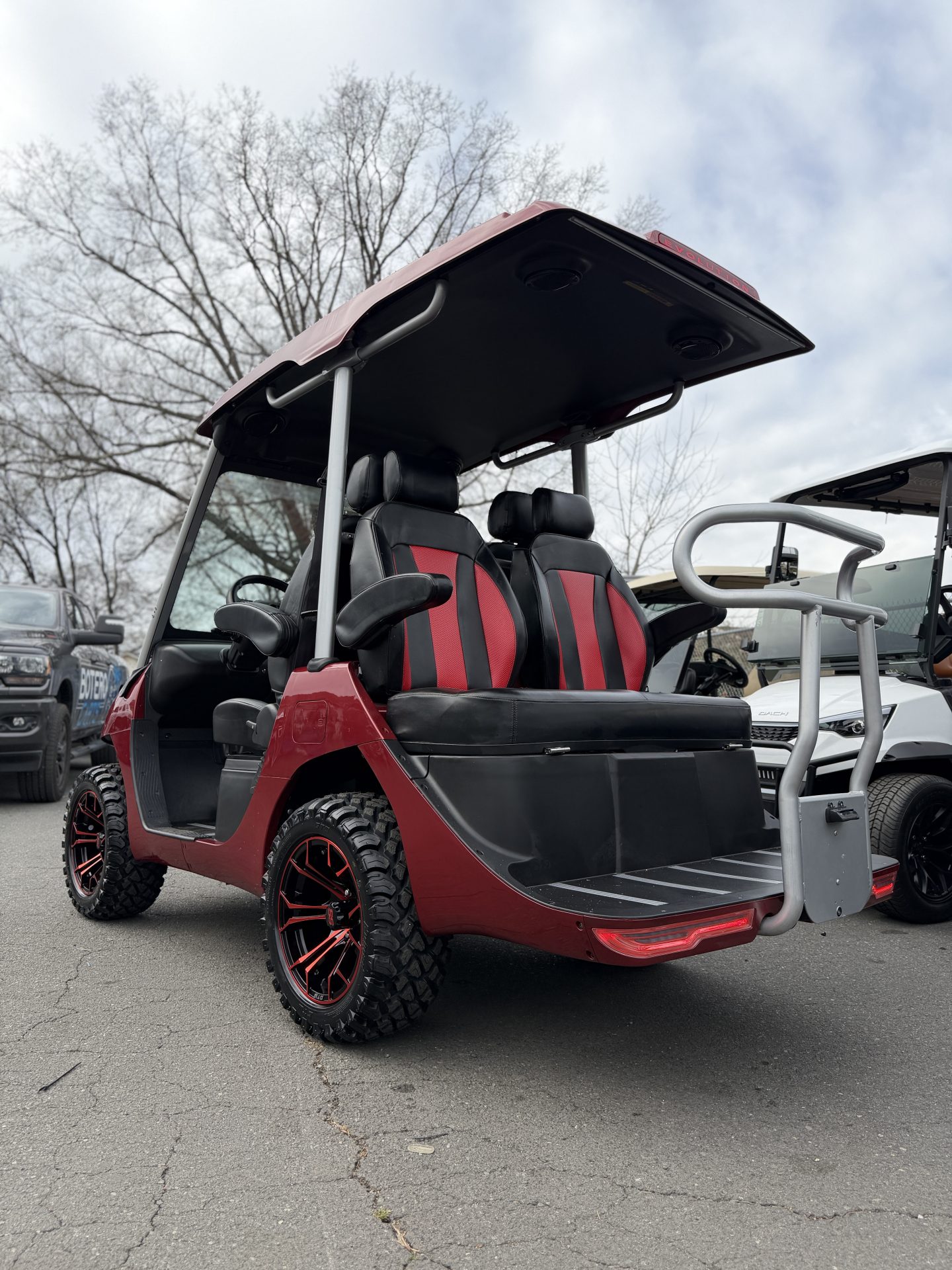 2026 Evolution D3 golf cart 4 passenger seating adjustable seats
