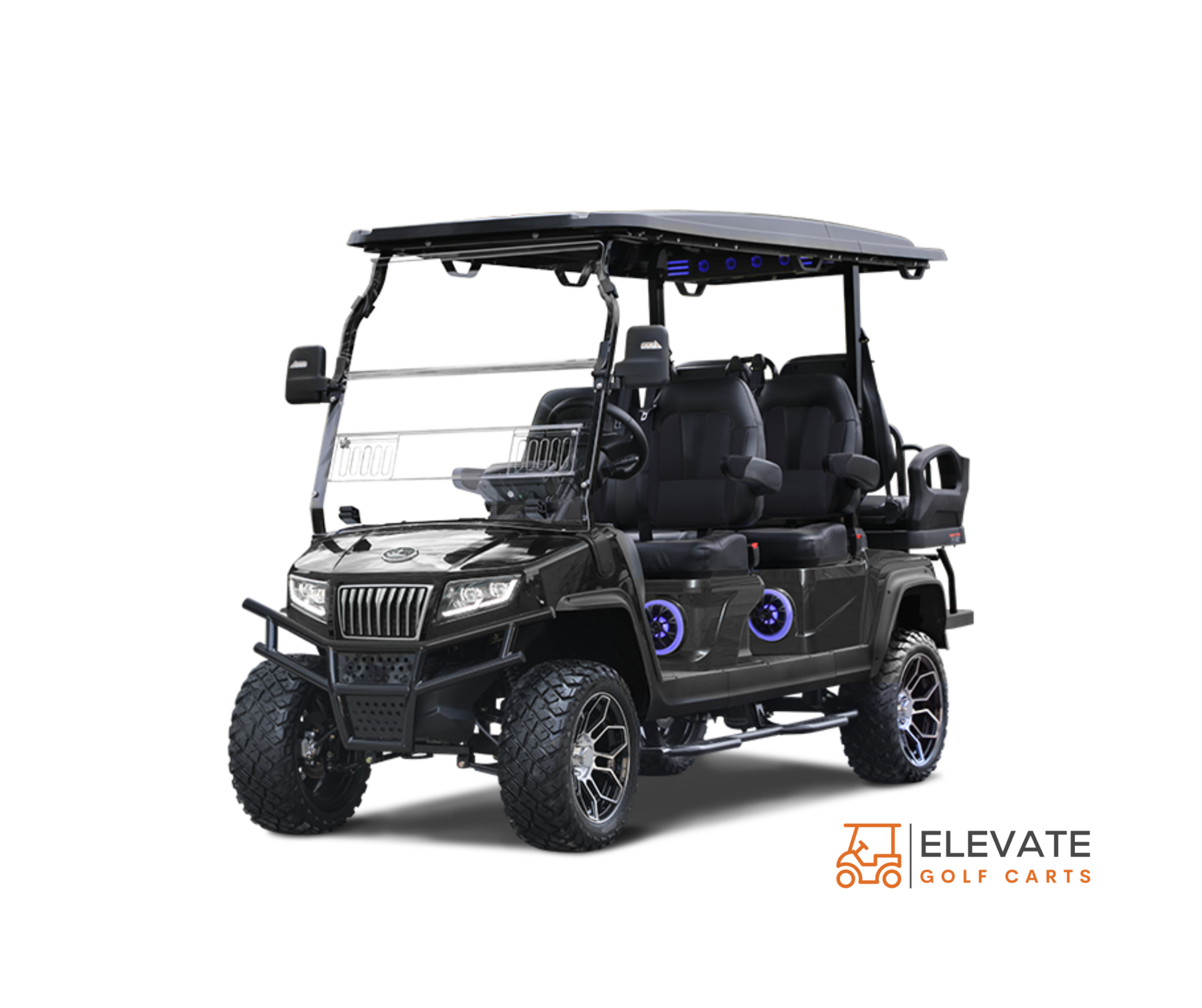 2026 Evolution D5 Maverick 4+2 Plus 6 passenger golf cart exterior