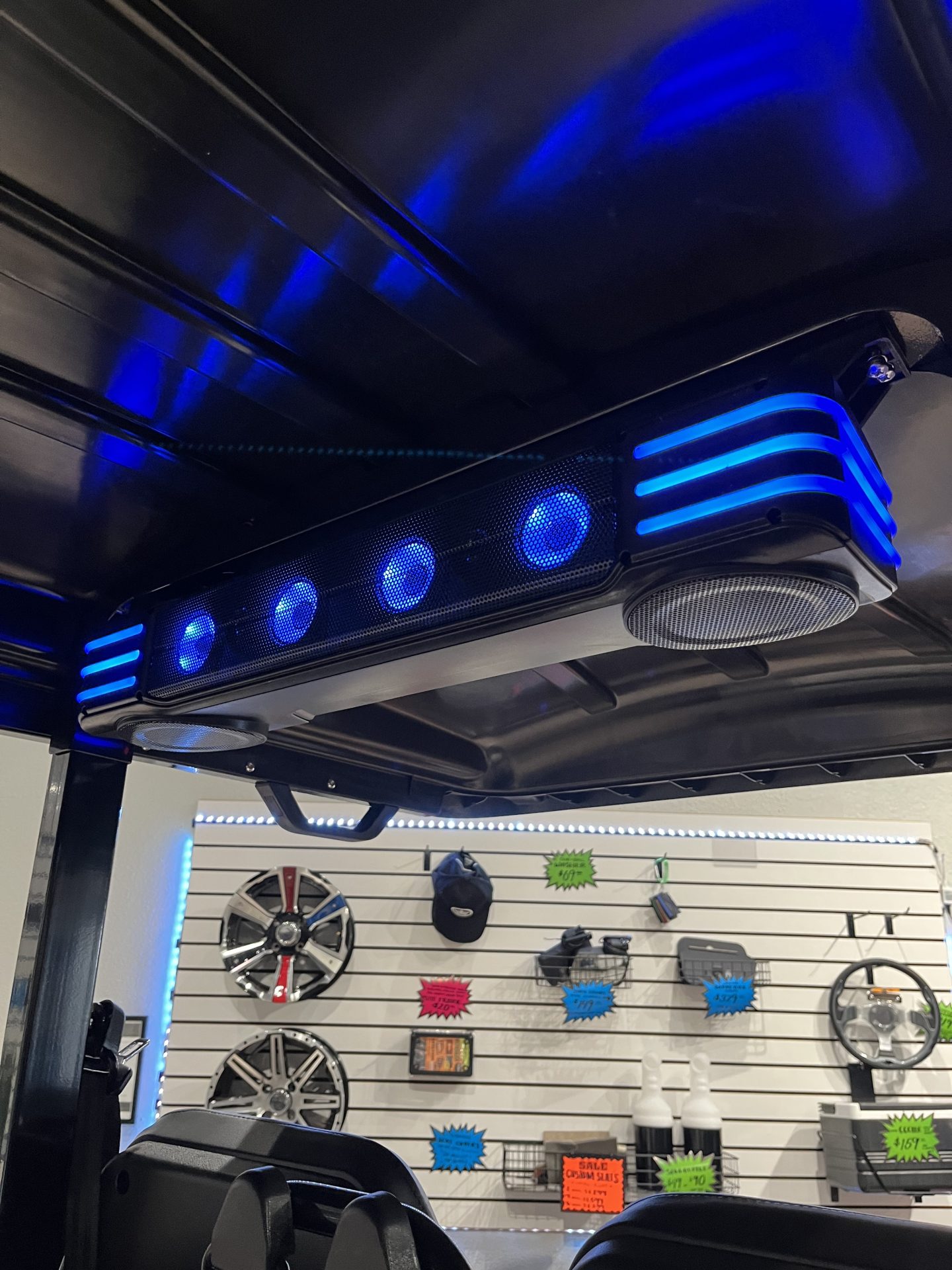 2025 Evolution D5 Ranger 2+2 golf cart LED speakers audio system