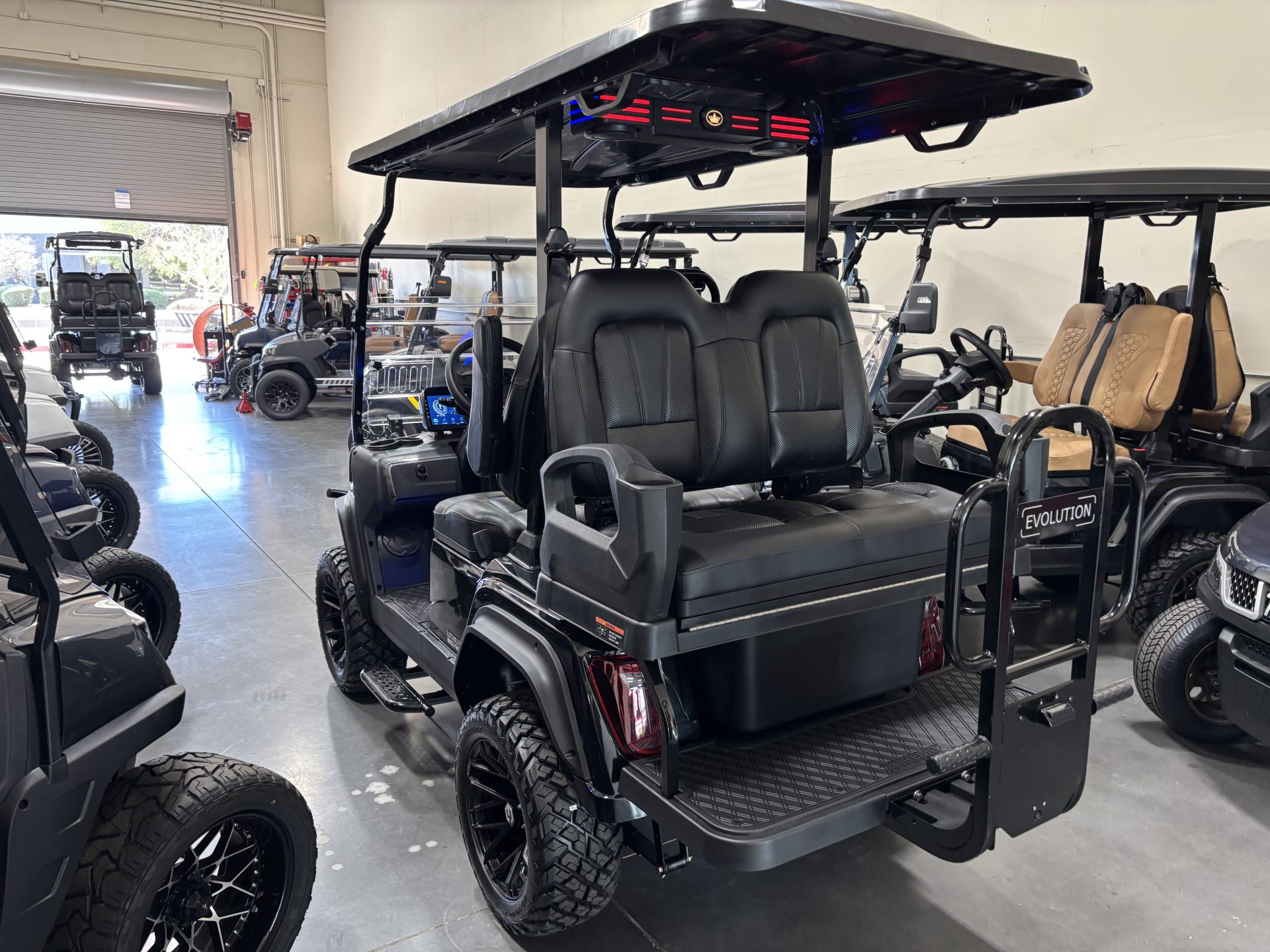 Maverick lifted suspension off road golf cart