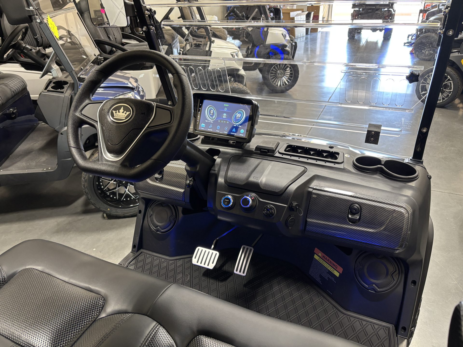 Maverick golf cart Apple CarPlay touchscreen